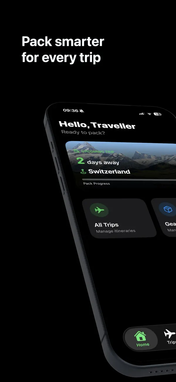 IsoPack App Store screenshot showing the packing app introduction.
