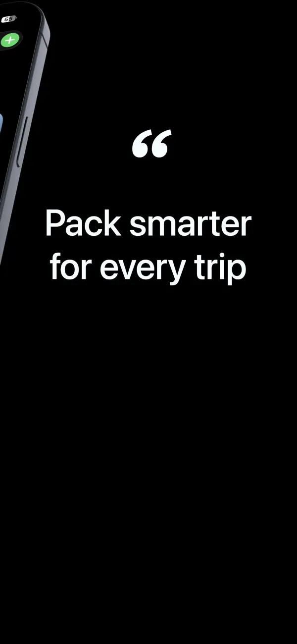 IsoPack App Store screenshot showing packing templates.