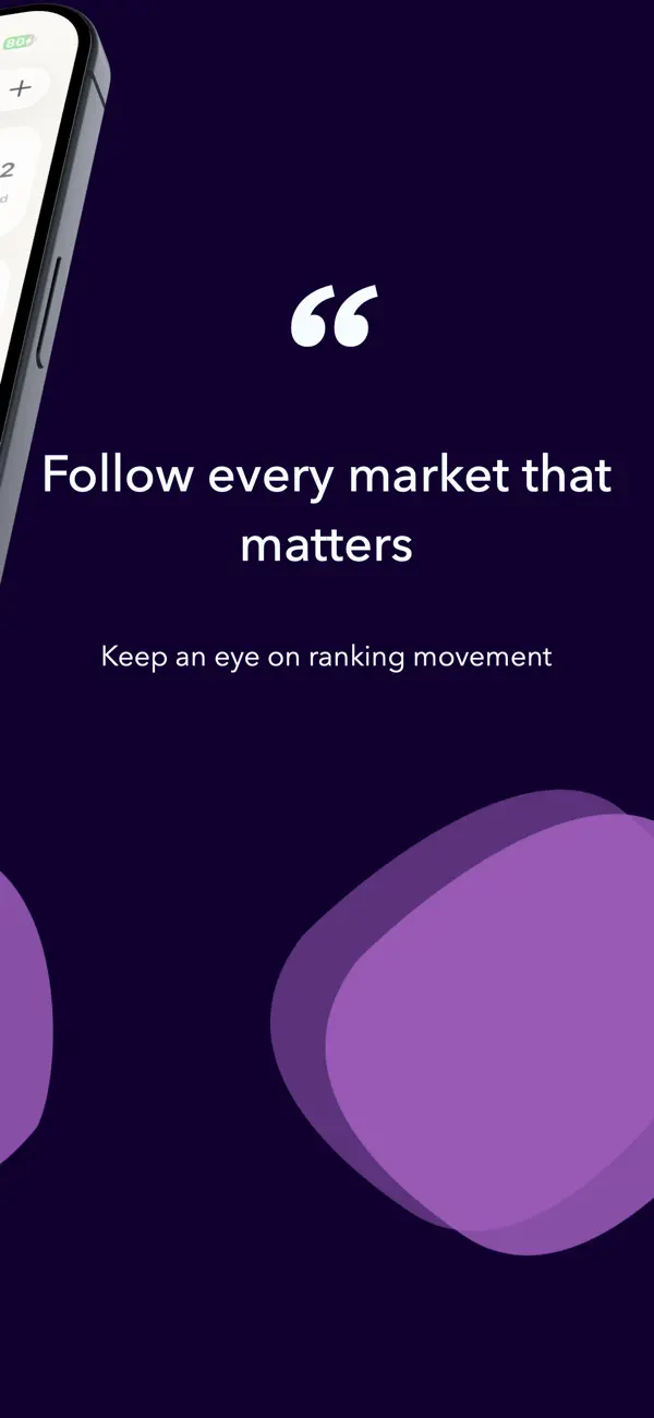 RankHalo App Store screenshot showing country ranking movement.